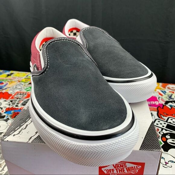 Vans Slip On Asphalt Pomegranate Women's Various Sizes - Picture 6 of 12